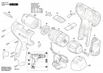 Bosch 3 603 JD3 101 Easyimpact 1200 Cordless Impact Drill 12 V / Eu Spare Parts